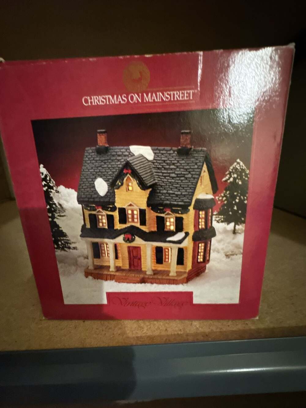 Christmas On Mainstreet Vintage Village Porcelain House Lighted